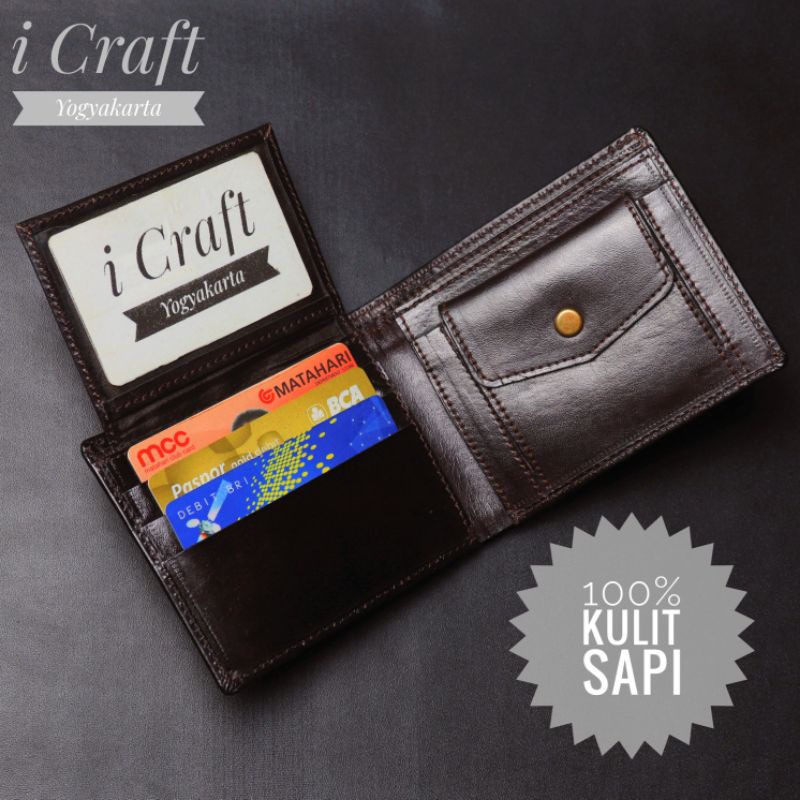 Dompet Kulit Pria / Wanita Kulit Sapi Original