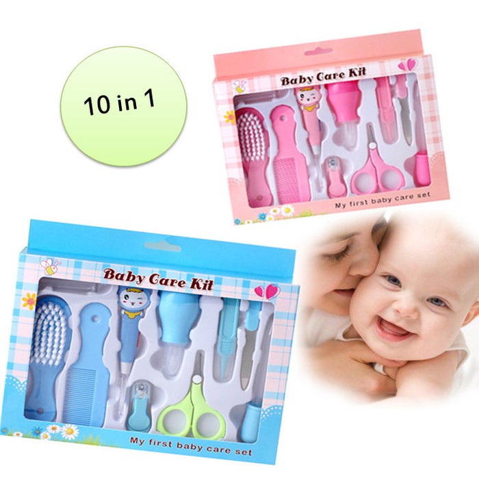 BABY CARE NAIL TRIMMER KIT SET Alat Perawatan Kuku Bayi 10in1 Sisir Gunting Pemotong Kuku Bayi Hadiah Lahiran Newborn Gift