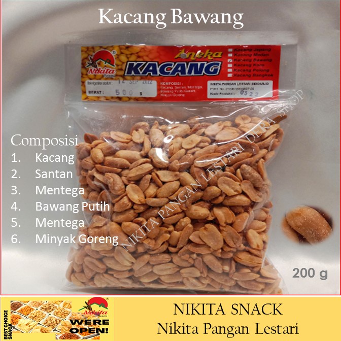 kacang bangkok 200g, kacang enak,kacang bumbu,manis,asin,pedas,gurih Dera SHOP