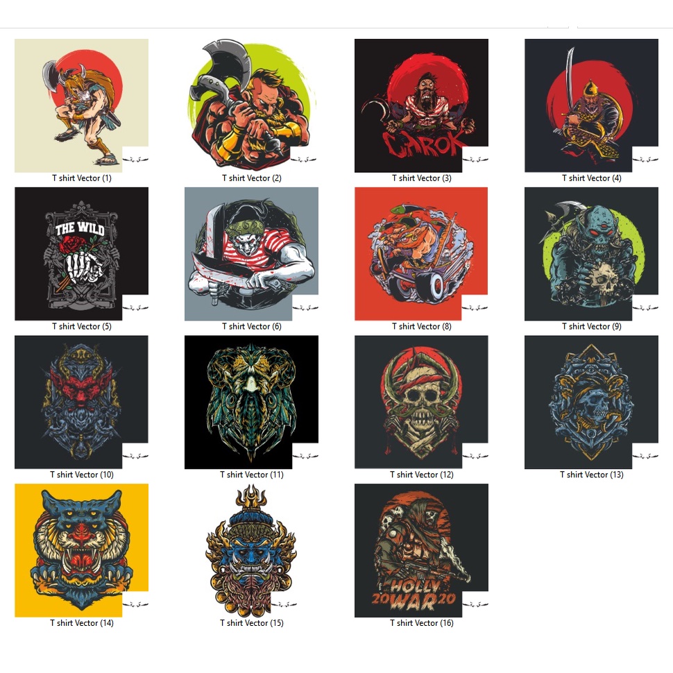 15 Premium T-Shirt Designs Skull Vector - Coreldraw