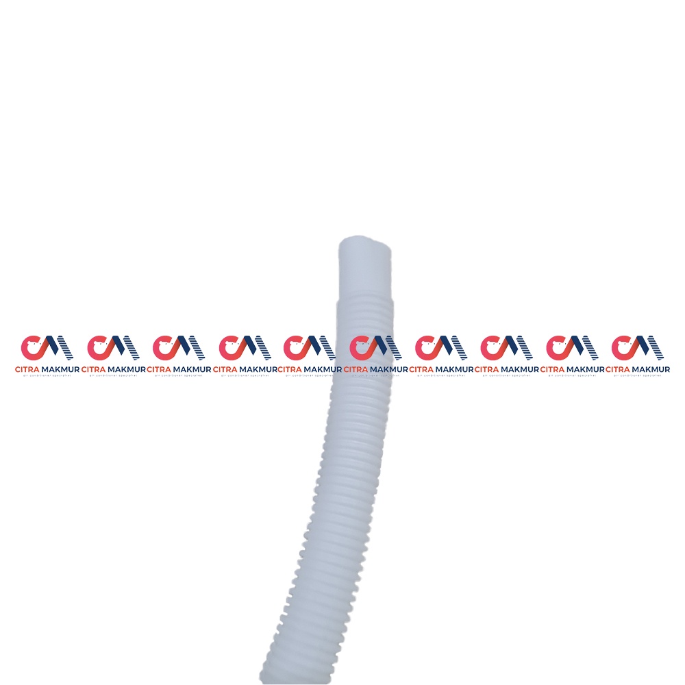 Selang Fleksibel Pembuangan Air AC Meteran Flexible Putih 5/8 inci PVC Plastik Pipa Drain Saluran Pembuang Tecom Gulung Meter