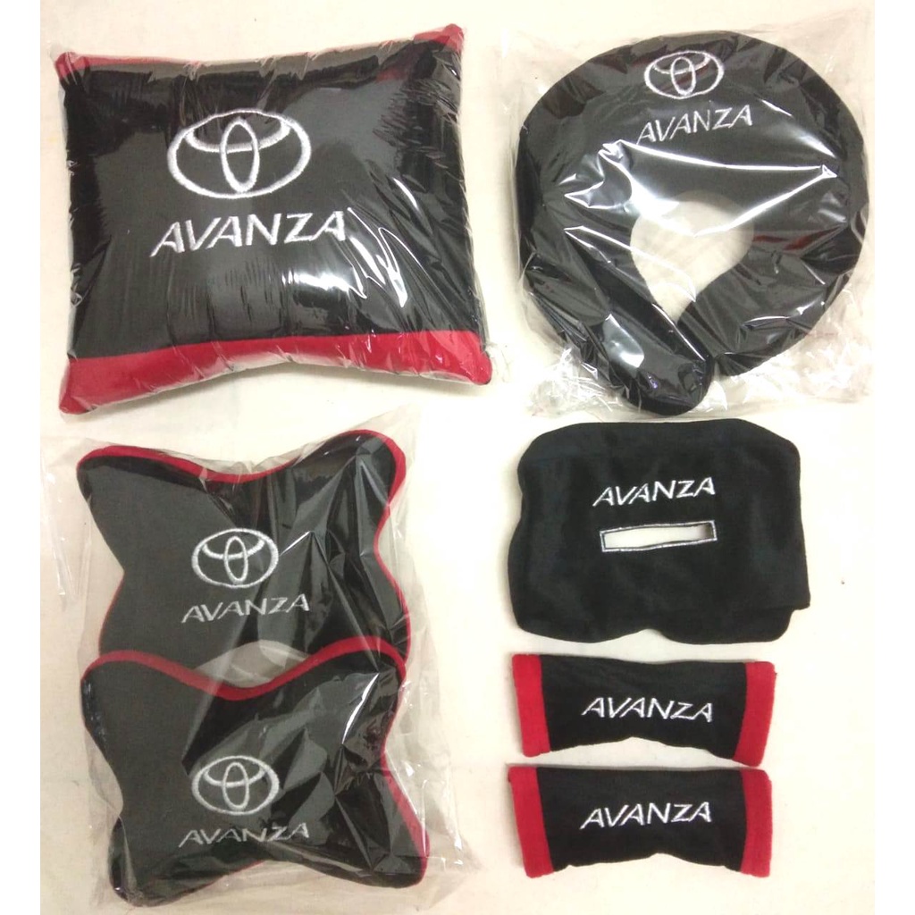 Toyota All New Avanza 2021/2022 aksesoris interior bantal mobil headrest 5 in 1