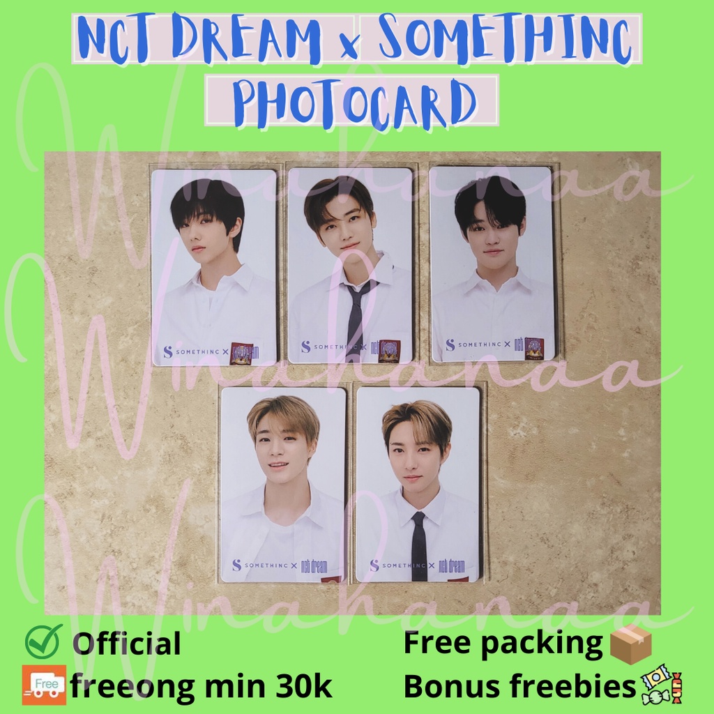 [PROMO] PC Somethinc x NCT Dream Official Jeno Jaemin Chenle Jisung Renjun photocard 127 haechan mar