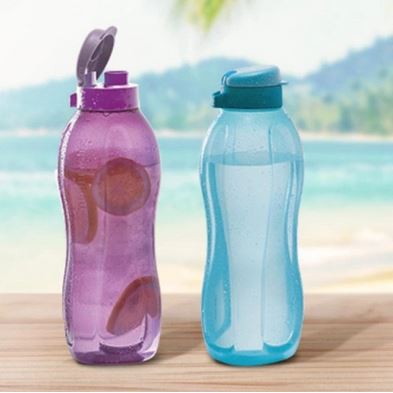 [SIAP KIRIM] Botol Minum Tupperware 1,5 Liter Eco Bottle - Ungu BERKUALITAS