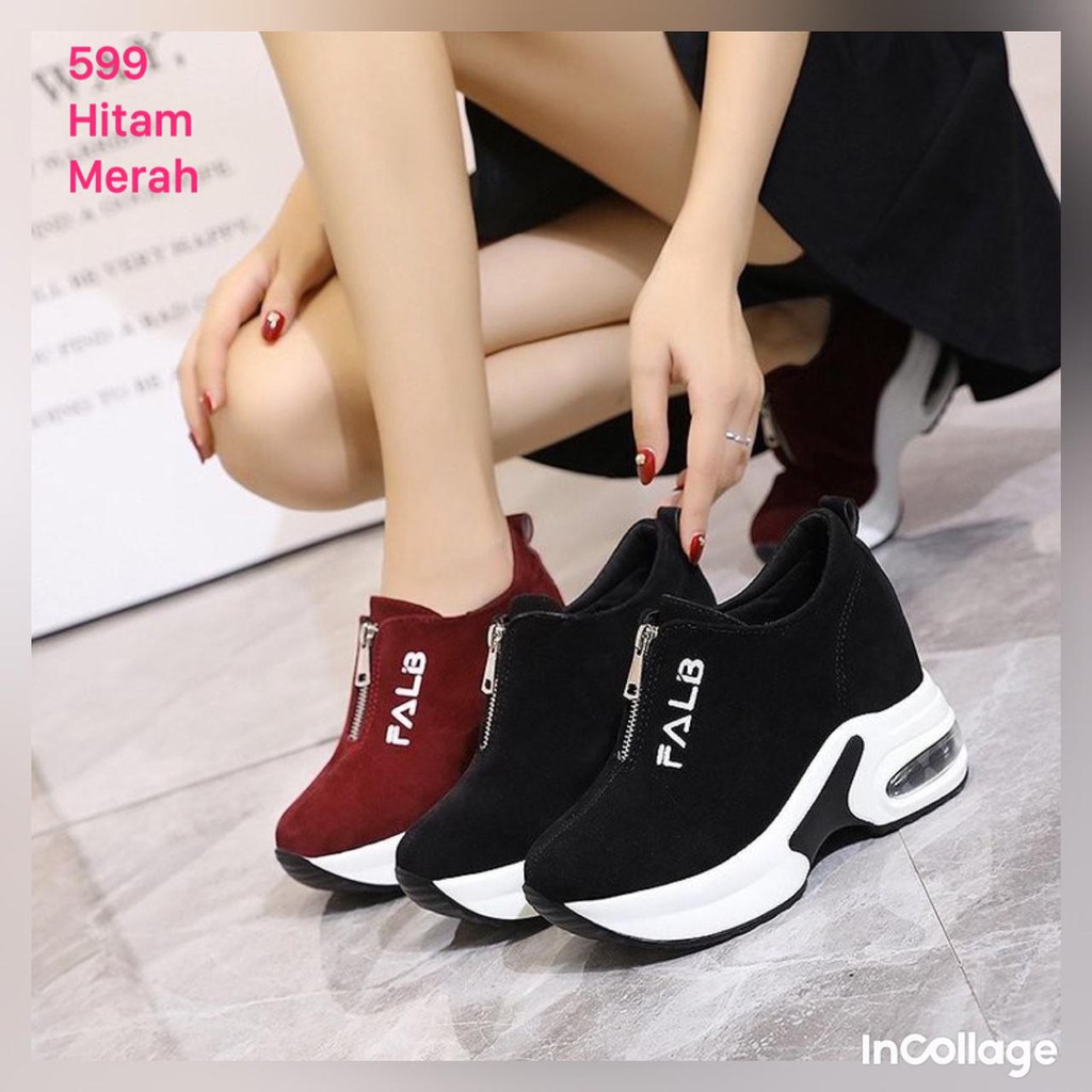 SEPATU WEDGES WANITA IMPOR KOREA 599