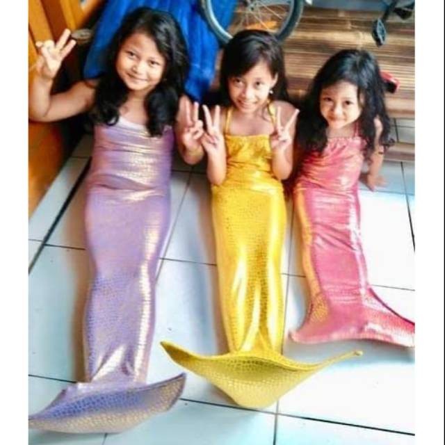 Kostum Duyung Anak / Kostum Mermaid Anak / Kostum Mermed Anak / Mermaid Duyung Murah