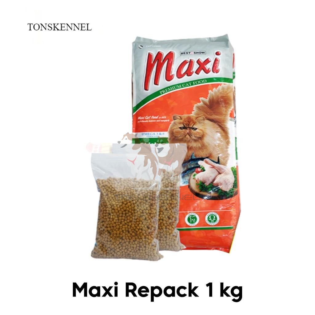 Makanan Kucing Maxi Cat Food Repack 1 kg