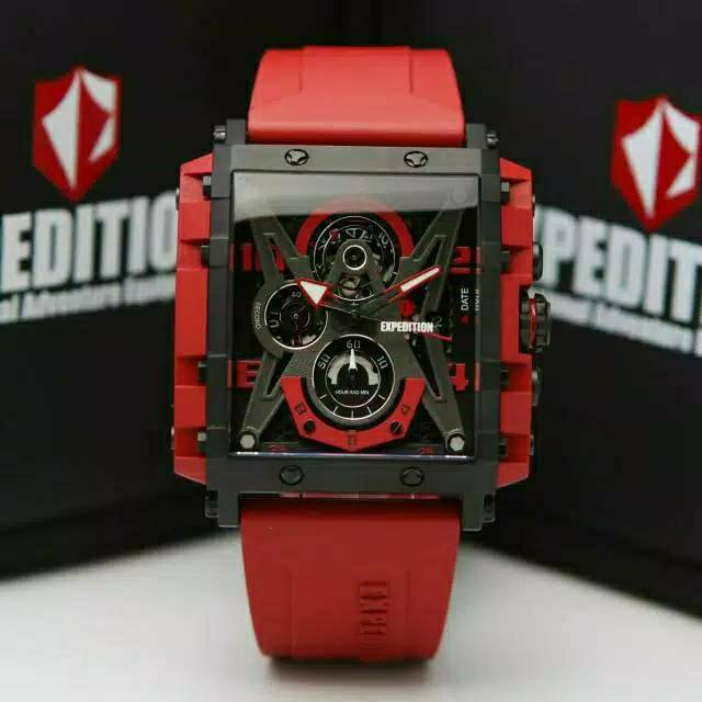 Expedition Pria E 6757 MC Rubber merah