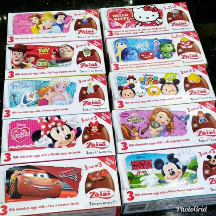 

Zaini Surprise Egg Toy Chocolate 60gr isi 3 Coklat Berhadiah