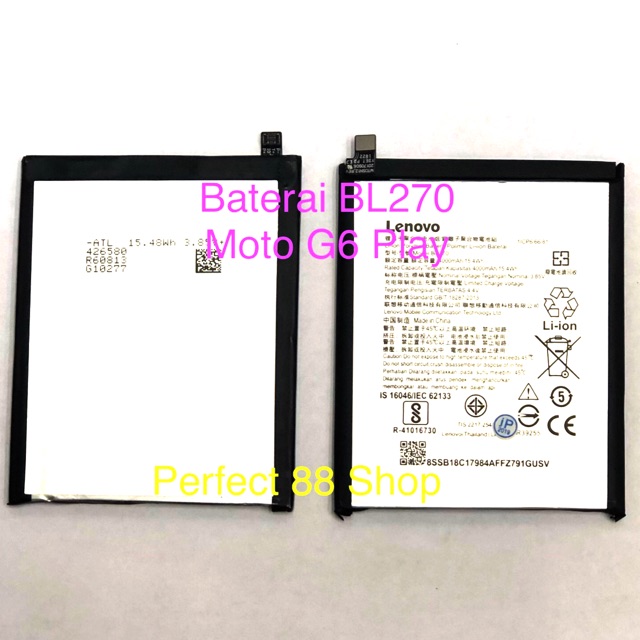 BATERAI BATRE MOTO G6 PLAY BL270 XT1922