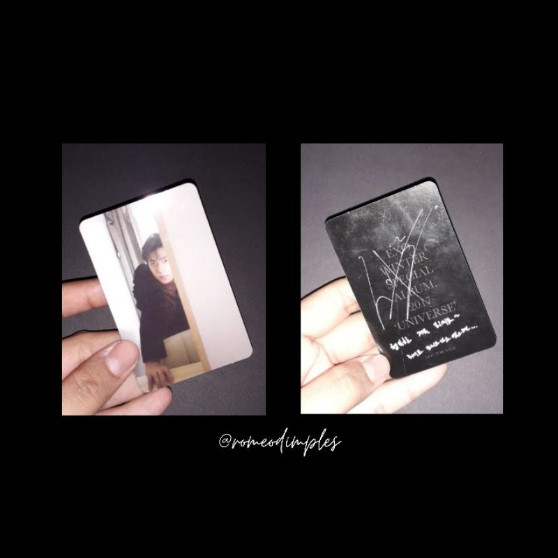 SEHUN UNIVERSE PHOTOCARD and EXO POSTCARD