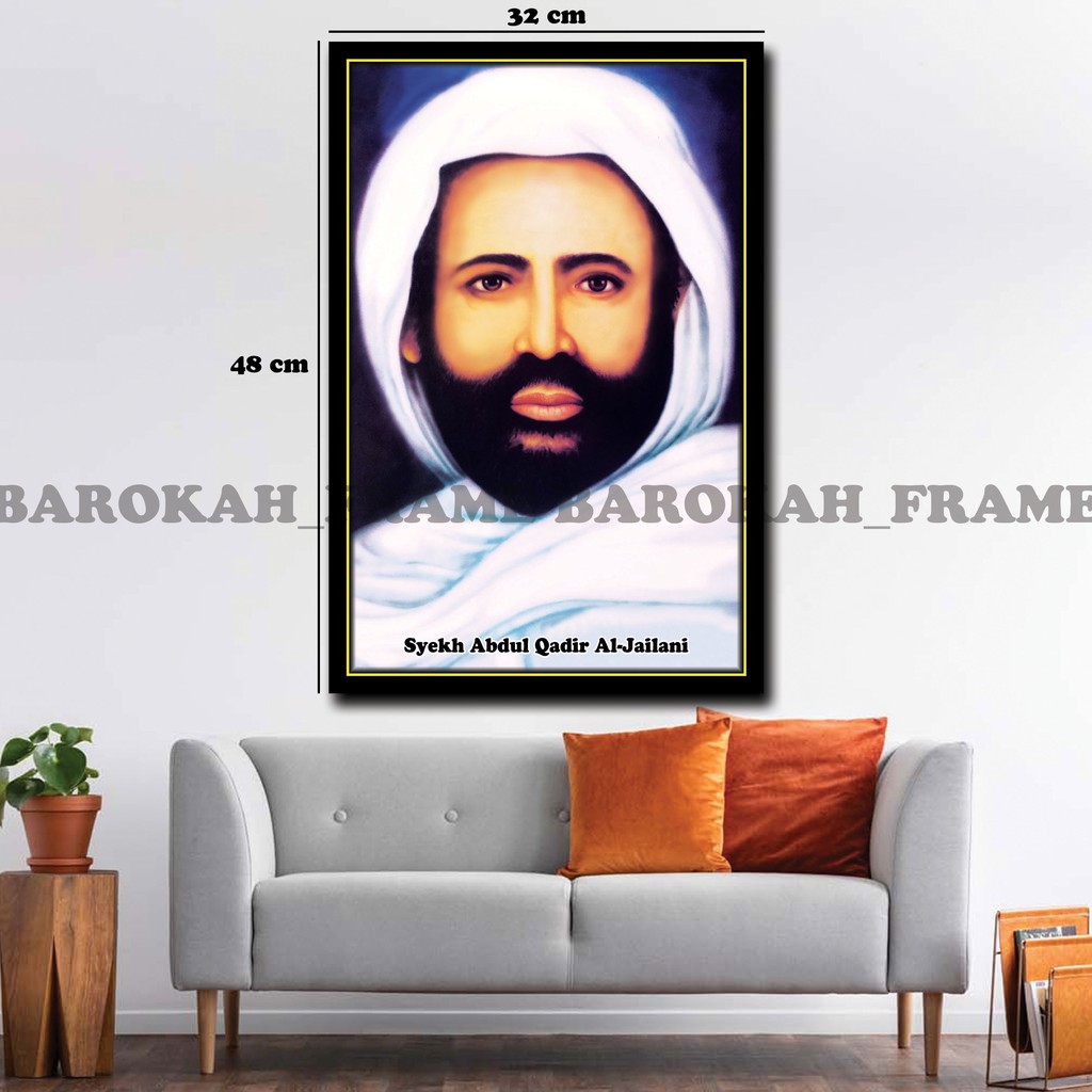 Syeh Abdul Qodir Jaelani Poster Bingkai  32x48cm