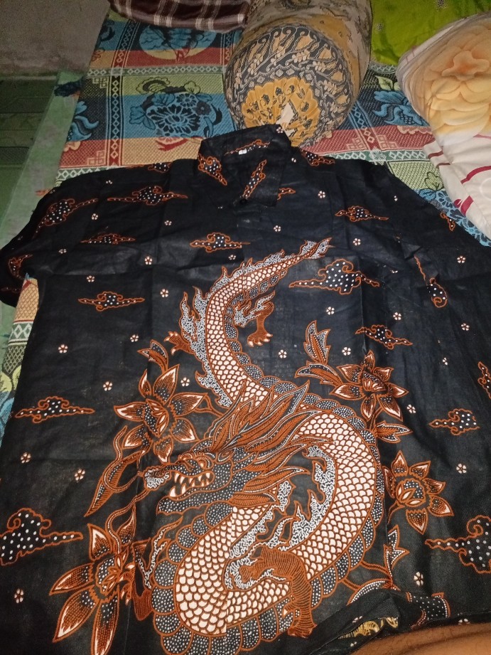 Baju Batik Pria Slimfit Big Size M L Xl Xxl Atasan Kemeja Batik Lengan Panjang Original