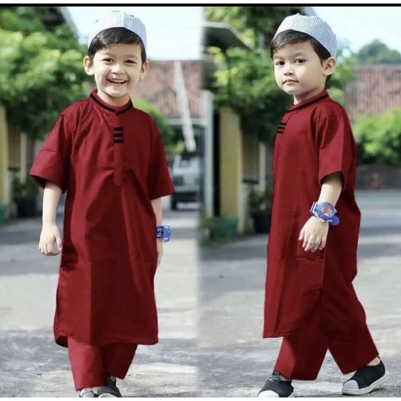 STELAN KOKO PAKISTAN / KOKO ANAK PILIH WARNA / BAJU MUSLIM ANAKA 1-5 #thzww