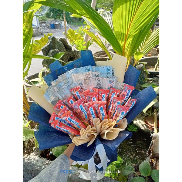 

Buket uang / money buket model lebar