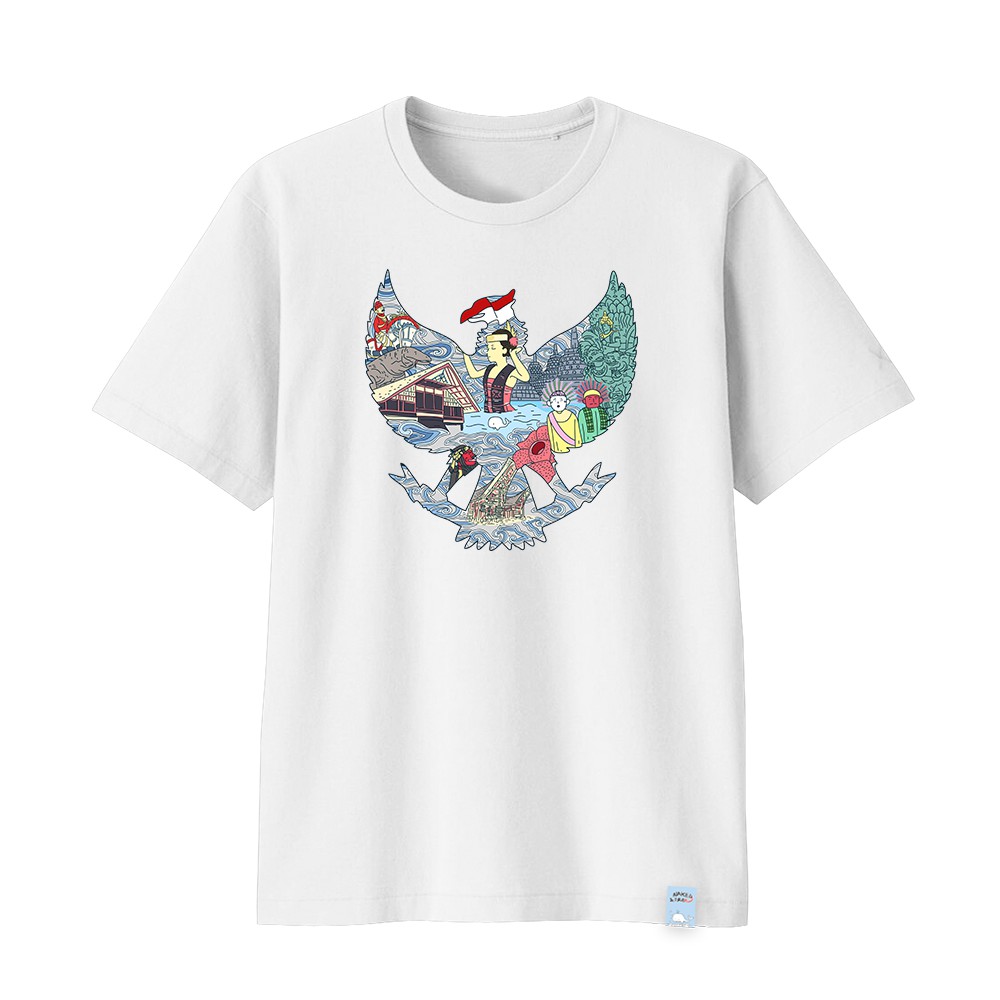 Baju Kaos Garuda Ragam Indonesia Tersedia Size Bayi Anak Remaja Dewasa Big Size Katun Cotton 30