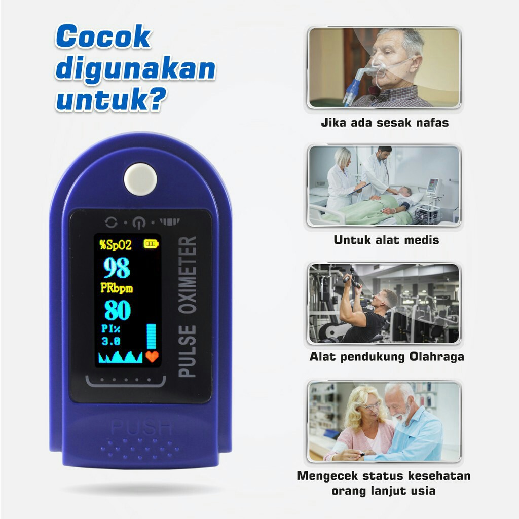 Murah Oxymeter Oksimeter Fingertip Pulse Oksigen Meter SpO2