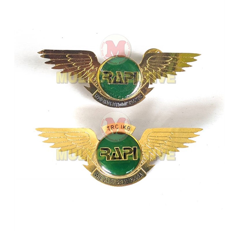 Pin Wing RAPI - Wing Logo RAPI Radio Antar Penduduk Bahan Logam