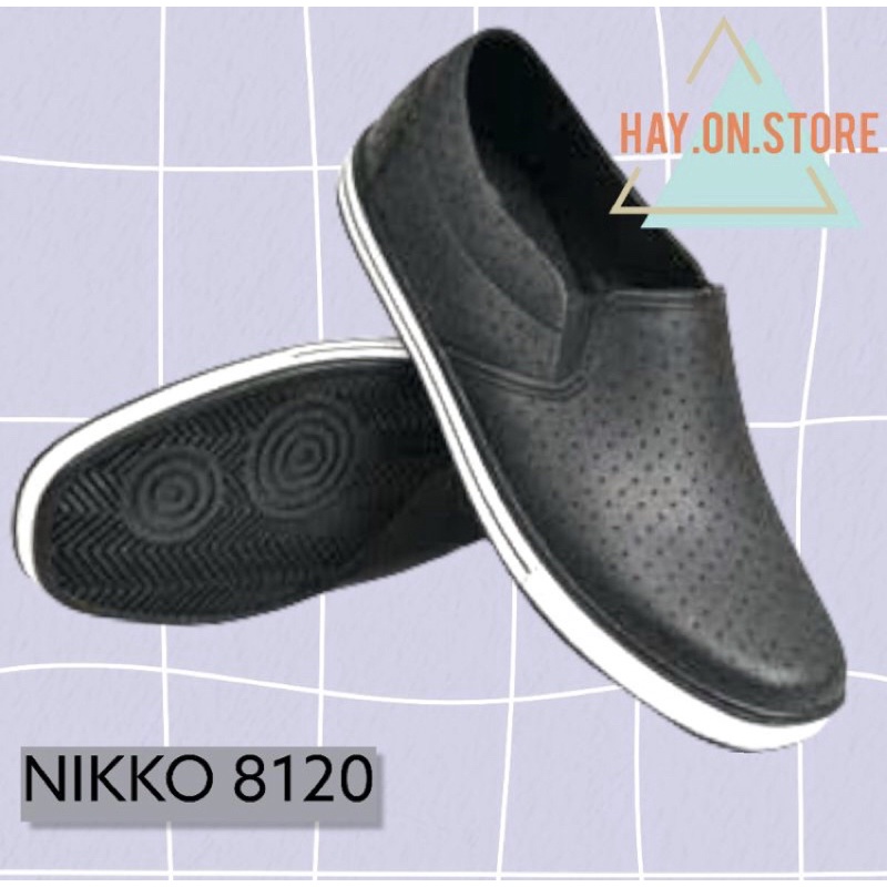 sepatu kantor murah nikko 8120 seperti nikko 8136 bukan att murah dan nyaman dipakai bahan pvc bukan nikko 8136