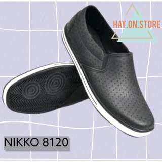 NK 120 - Nikko 8120 /  8136 hitam sepatu pria pantofel  bukan att saf 1115 sankyo new era bukan nikko 8151 atau nikko 8152
