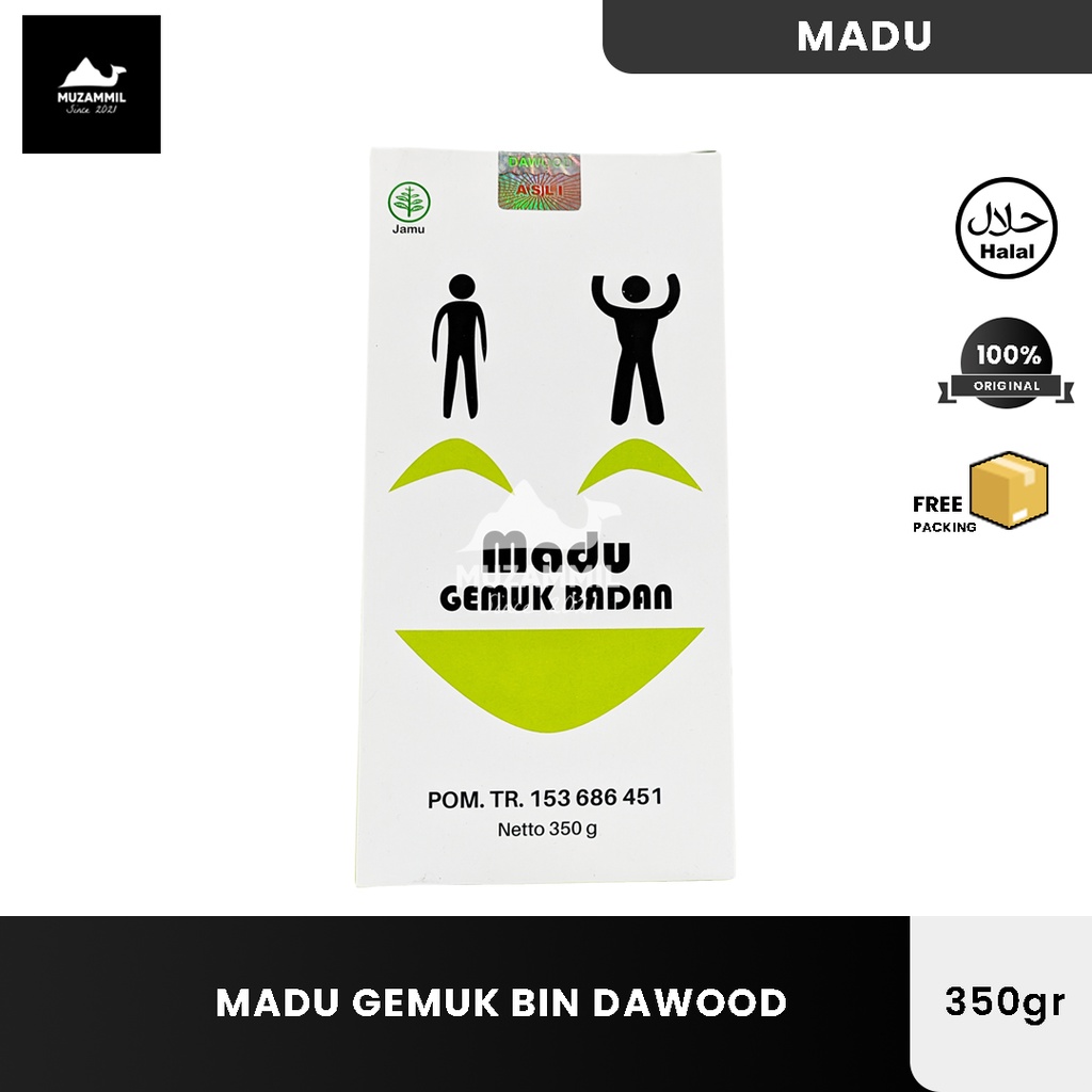 Madu Gemuk Badan Bin Dawood 350gr Penggemuk Badan MADU GEMUK BADAN DEWASA