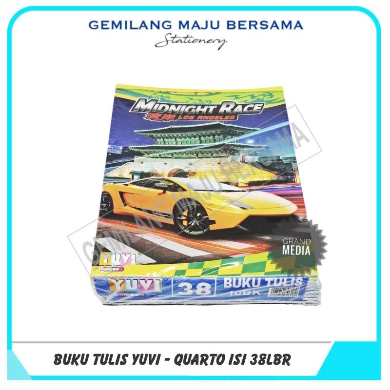 

Buku Tulis My Book / Yuvi / VIsion 38lb (Motif Random)
