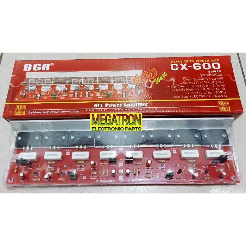 Kit Power Amplifier Stereo 600watt CX-600 Bell