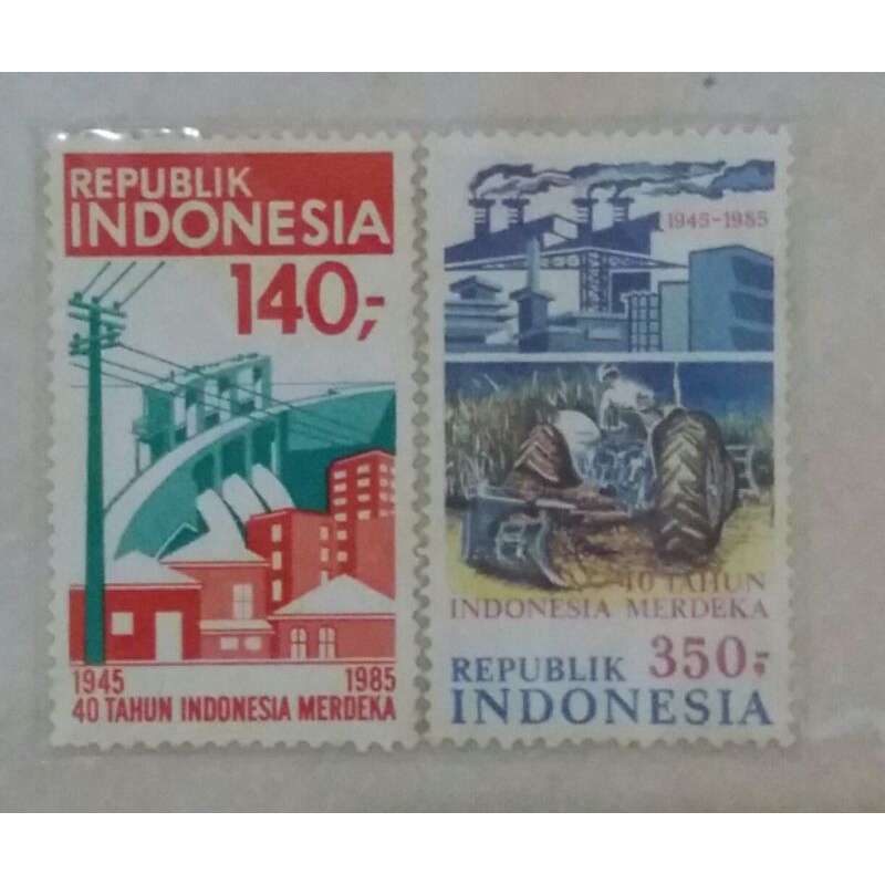 

Terlaris ✨ - Perangko 40 Tahun Indonesia Merdeka Tahun 1985 Set Lengkap3.1.23