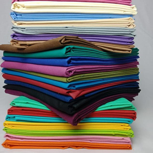 ✦ Bahan Kain Polos Sprei Background Foto Katun Adem Lebar 240 Cm - Hijau - Putih ✭