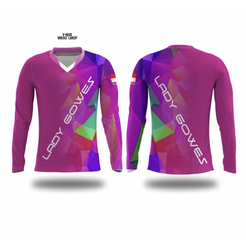 Jersey Sepeda Wanita Custom | Baju Sepeda Wanita | Kaos Sepeda Wanita Custom | LADY GOWES
