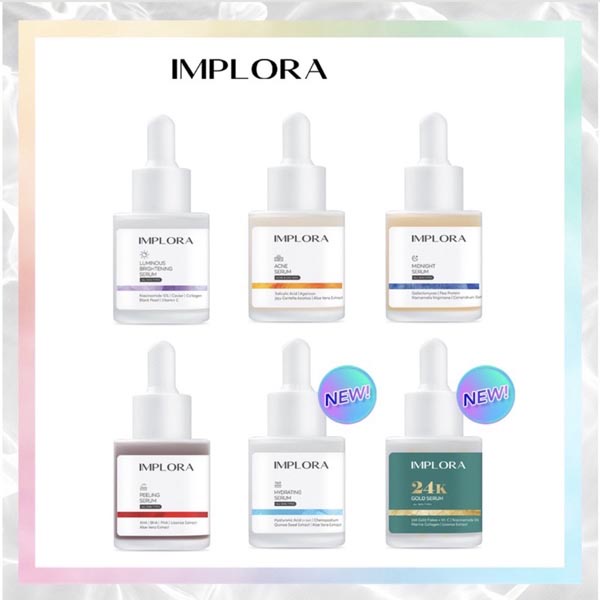 IMPLORA Face Serum | Serum Wajah | Acne | Brightening | Peeling | Midnight Serum BPOM