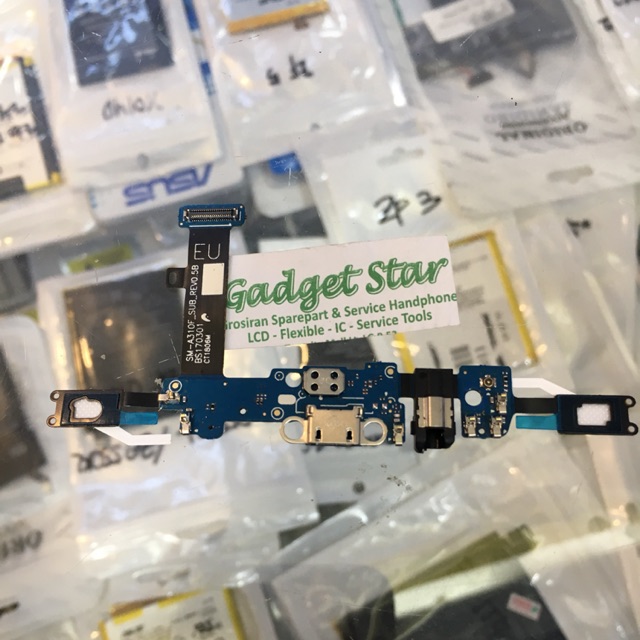 FLEXIBEL FLEX PAPAN KONEKTOR CHARGER CON TC MIC HEADSET Samsung A310 A310f A3 2016