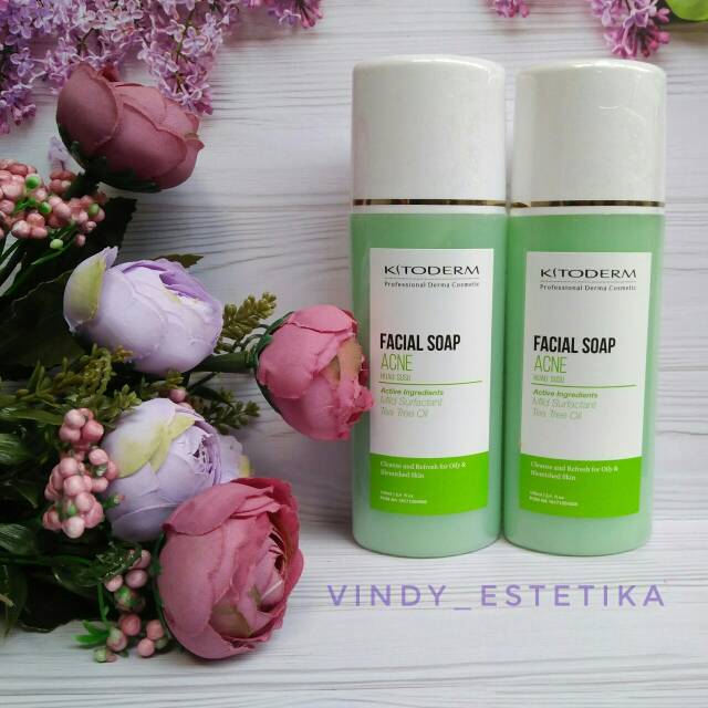 KITODERM FACIAL SOAP ACNE HIJAU SUSU