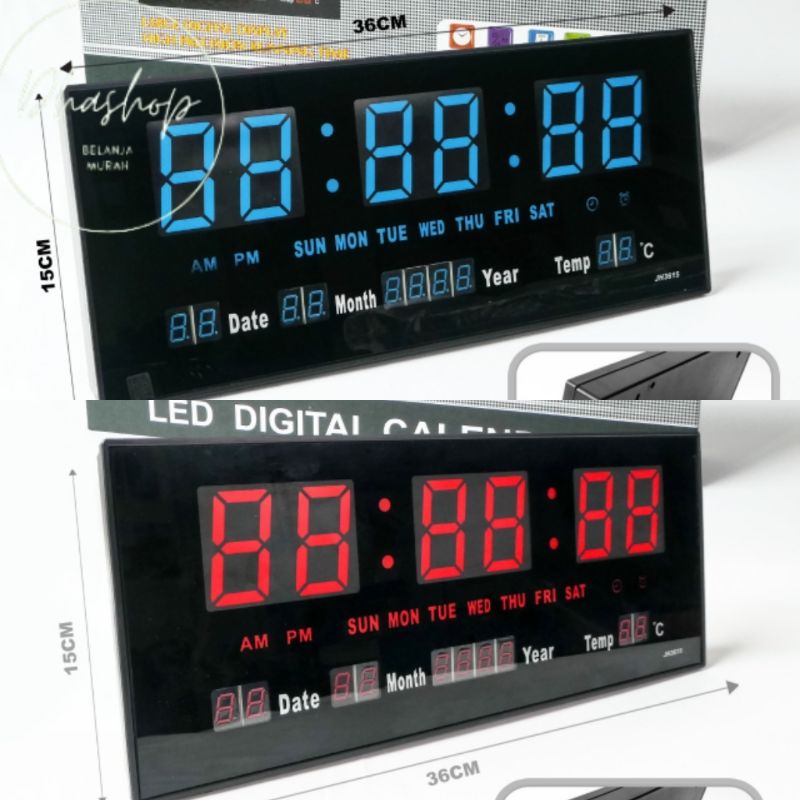 Jam 3D DIGITAL CLOCK LED / Jam Digital Dinding Dekorasi Rumah / Jam Tidur