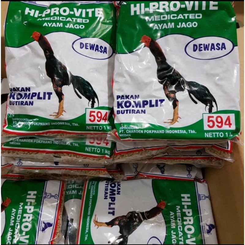 594- K HI PRO VITE/Voer tulang/makanan ayam bangkok anak & ayam bangkok dewasa Freshpack 1 kg