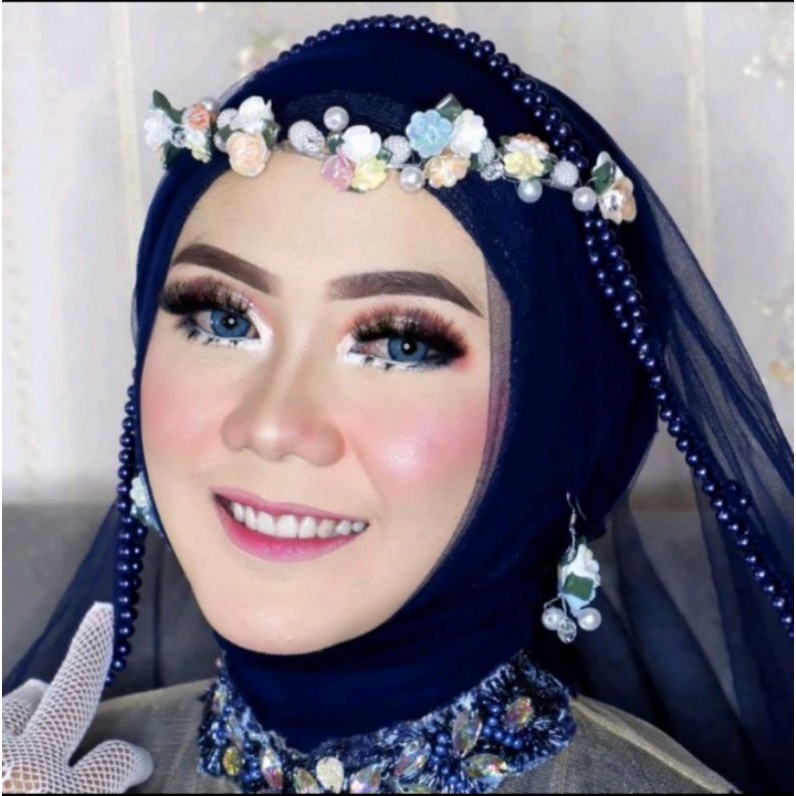 Slayer pengantin/veil pengantin/hijab pengantin/kerudung pengantin/hijab pengantin elegan