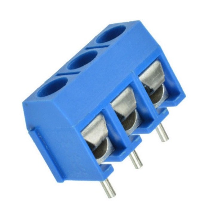 KF301 Terminal Block 3P pitch 5mm 3pin 3 p pin Screw Sekrup Connector KF-301 blok konektor