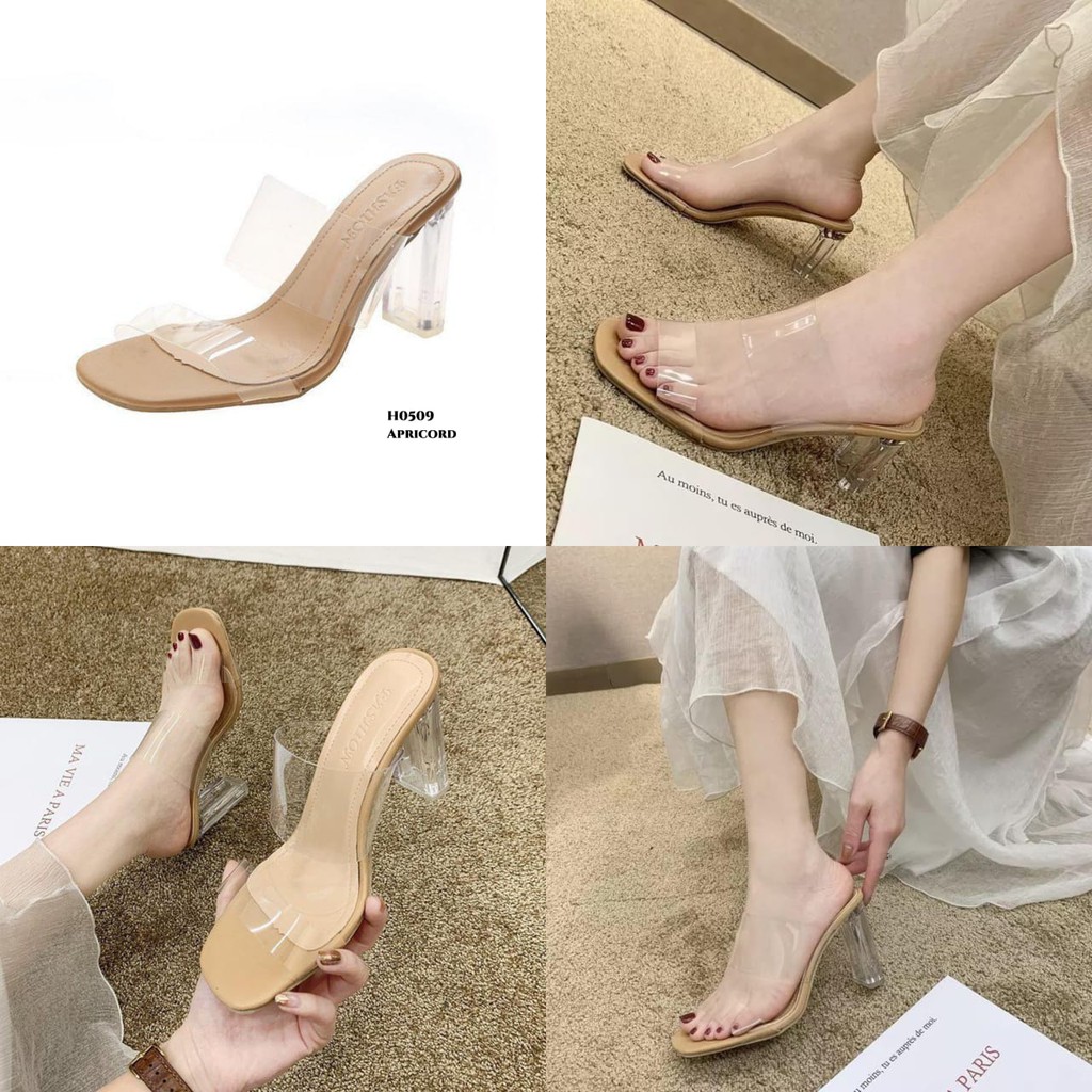 RESTOCK WYN HEELS LUXURY FASHION KOREA GOOD QUALITY NEW H0509