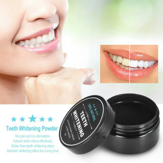 [BISA COD] TEETH WHITENING ACTIVATED CHARCOAL / ARANG PEMUTIH GIGI CHARCOAL