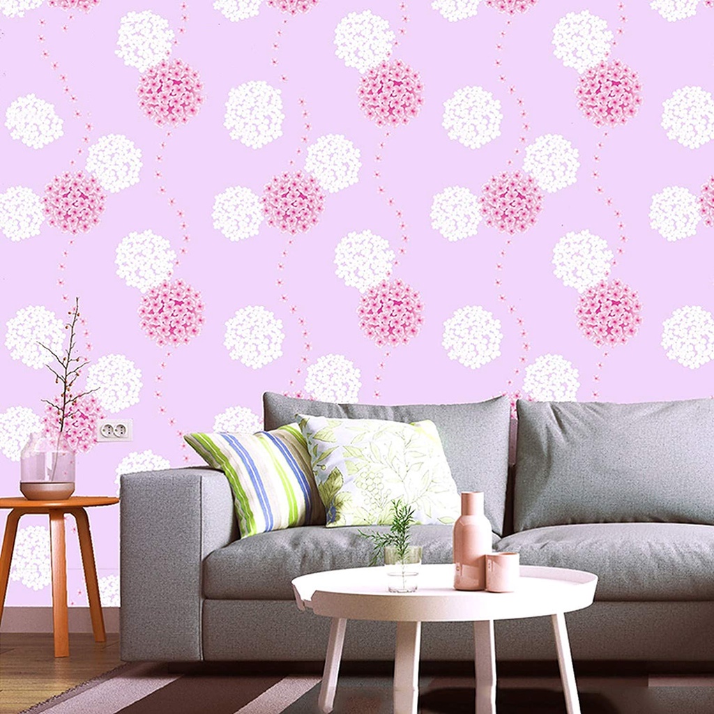 Wallpaper Sticker Dinding Motif Dandelion Panjang 10Meter x Lebar 45cm