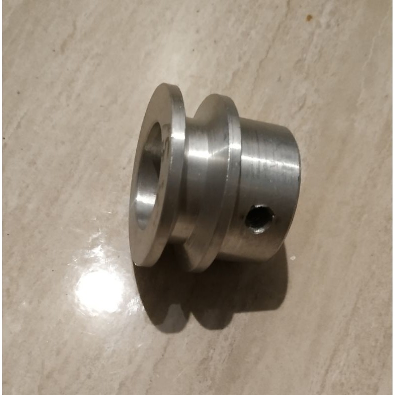Pulley alumunium M1 - 5 cm as 10 mm pully alumunium as 10mm