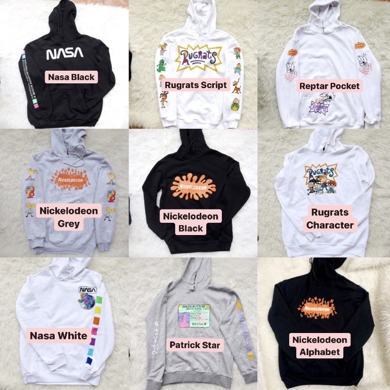 Hoodie Unisex Rugrats Nickelodeon Patrick Nasa