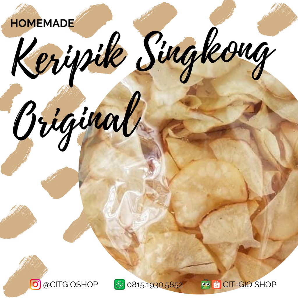 

KERIPIK SINGKONG ORIGINAL HOMEMADE 500gr