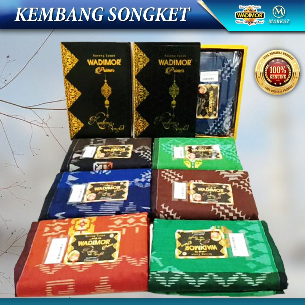 SARUNG WADIMOR PRIA PRIMER KEMBANG SONGKET / SARUNG WADIMOR / SARUNG DEWASA