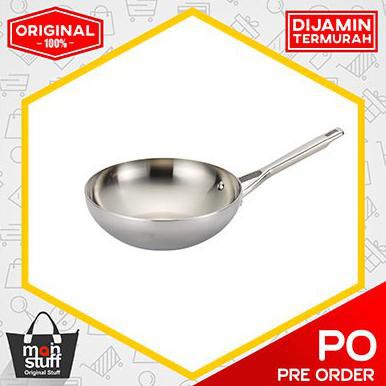 Anolon Tri-Ply Clad Stainless Steel 10.75-Inch Stir Fry 