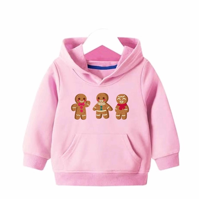 Hoodie Gingerbread Sweater Pakaian Anak M - XXL