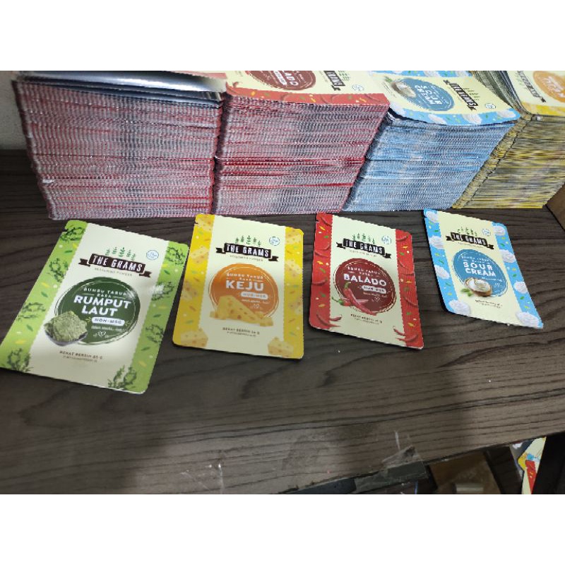 Kemasan aluminium foil sachet custom 6×8cm