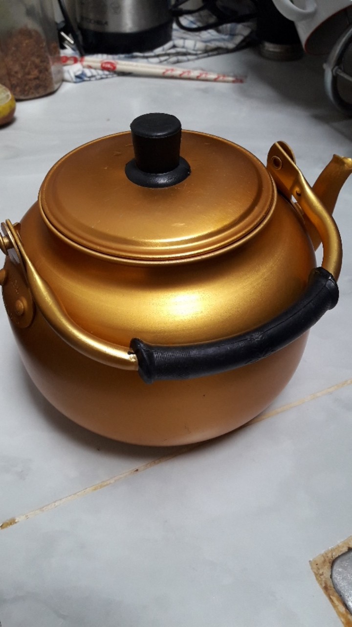 Teko Alumunium Emas 1.5l Teko Kuning Alumunium Teko Arab Dubai