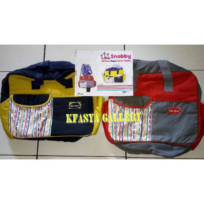 tas besar snobby line series/tas bayi besar snobby/tas snooby