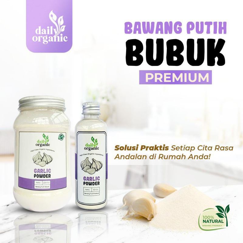 

BAWANG PUTIH BUBUK GARLIC POWDER PREMIUM DAILY ORGANIC 100% ASLI